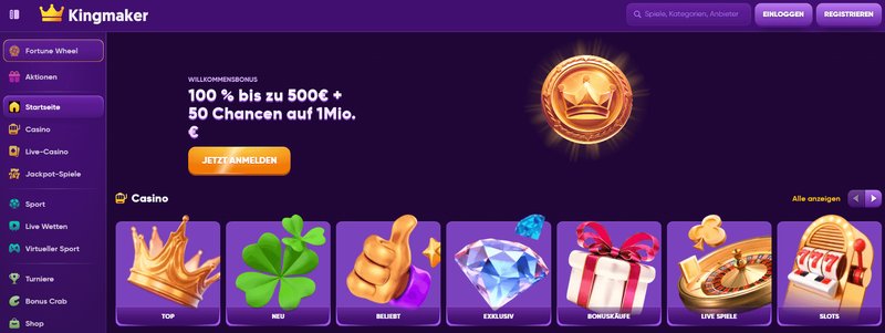 Découvrez les Jeux du Poteau du Roi au Casino Kingmaker en France